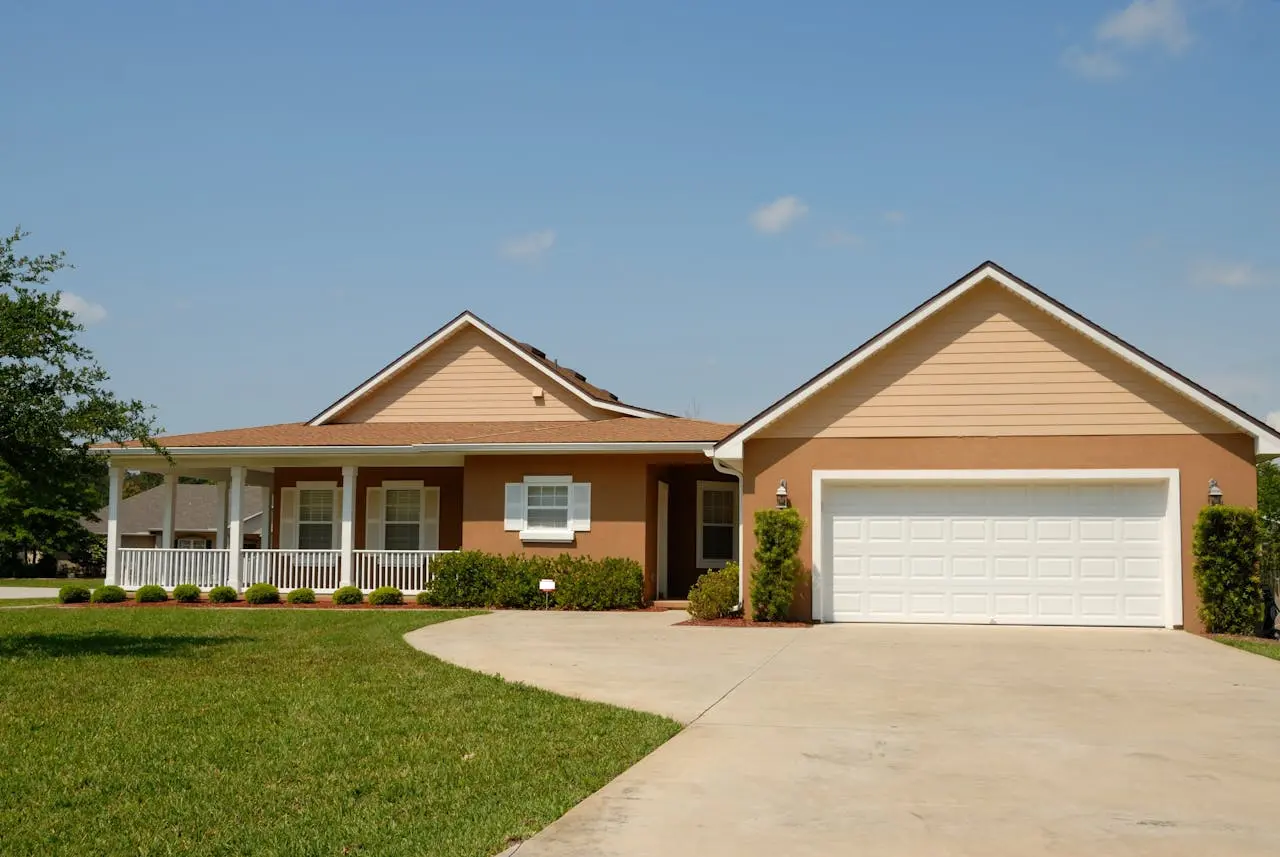 a two car garage home